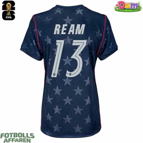 Förenta stater Tim Ream #13 Bortatröja Kvinnor VM 2026 Kortärmad